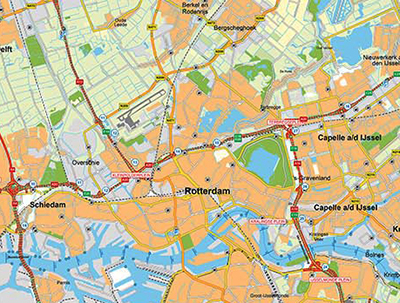 RWS wegenkaart werkgebied
